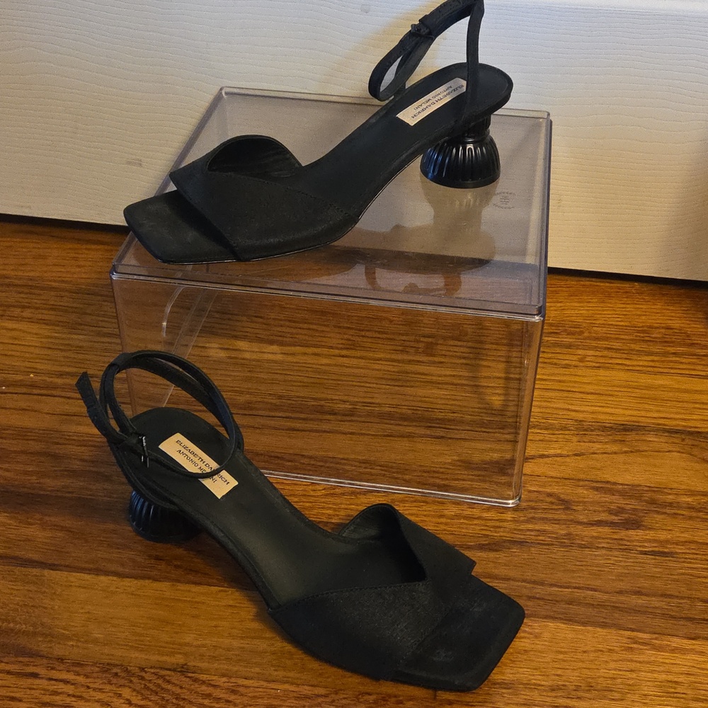 Elizabeth Damrich Black Women's Heels 9M